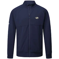 Men's Levelwear  Navy Nashville Predators Insignia Core Full-Zip Jacket