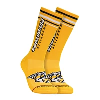 Chaussettes Mitchell & Ness Gold Nashville Predators Power Play Crew pour hommes