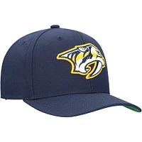 Casquette ajustable Mitchell & Ness pour homme Nashville Predators Core Team Ground Pro bleu marine