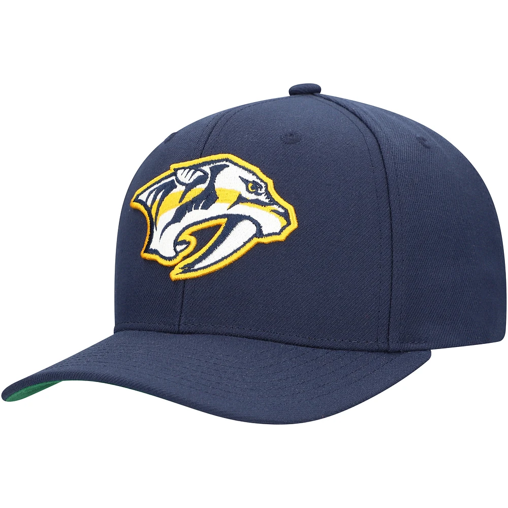 Casquette ajustable Mitchell & Ness pour homme Nashville Predators Core Team Ground Pro bleu marine