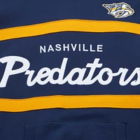 Chandail à capuchon bleu marine Mitchell & Ness pour hommes des Predators de Nashville