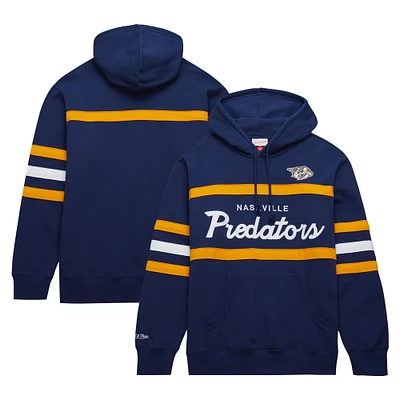 Chandail à capuchon bleu marine Mitchell & Ness pour hommes des Predators de Nashville