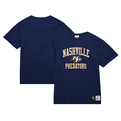 T-shirt flammé légendaire des Predators de Nashville Mitchell & Ness pour hommes bleu marine