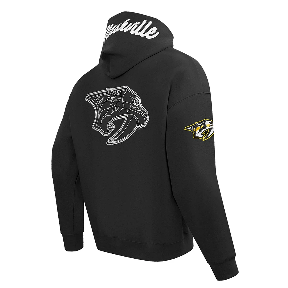 Sweat à capuche noir Pro Standard pour homme des Predators de Nashville Paint the City