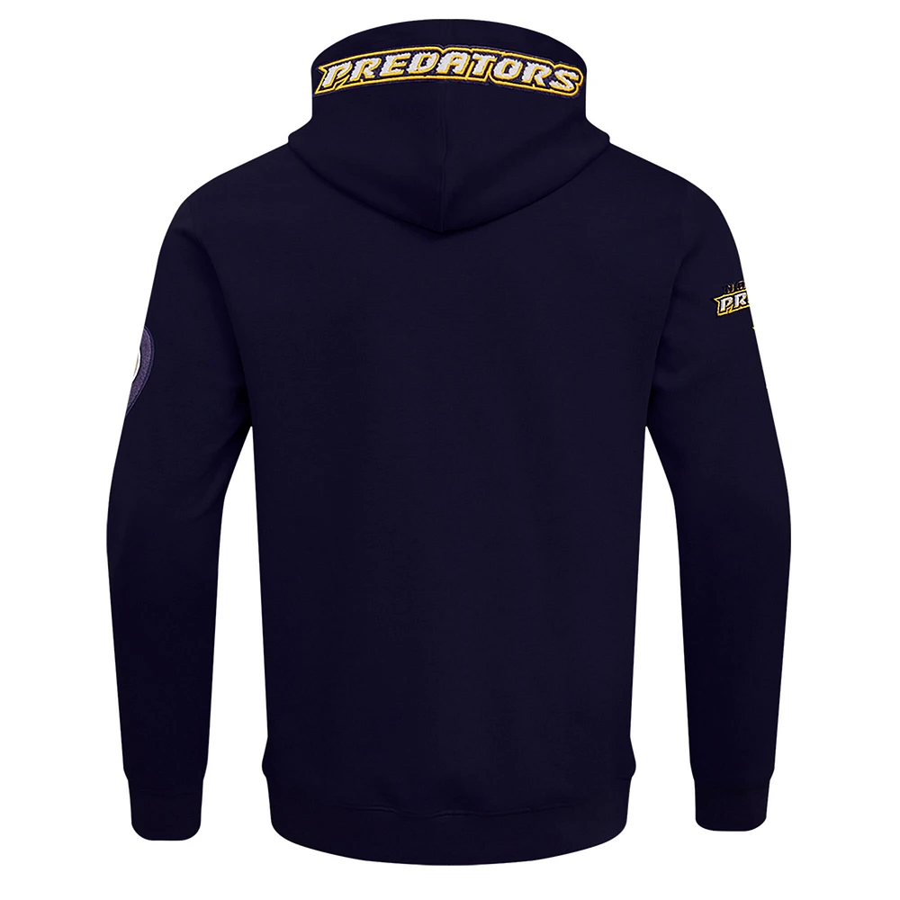 Veste à capuche entièrement zippée en chenille classique Pro Standard Navy Nashville Predators pour hommes