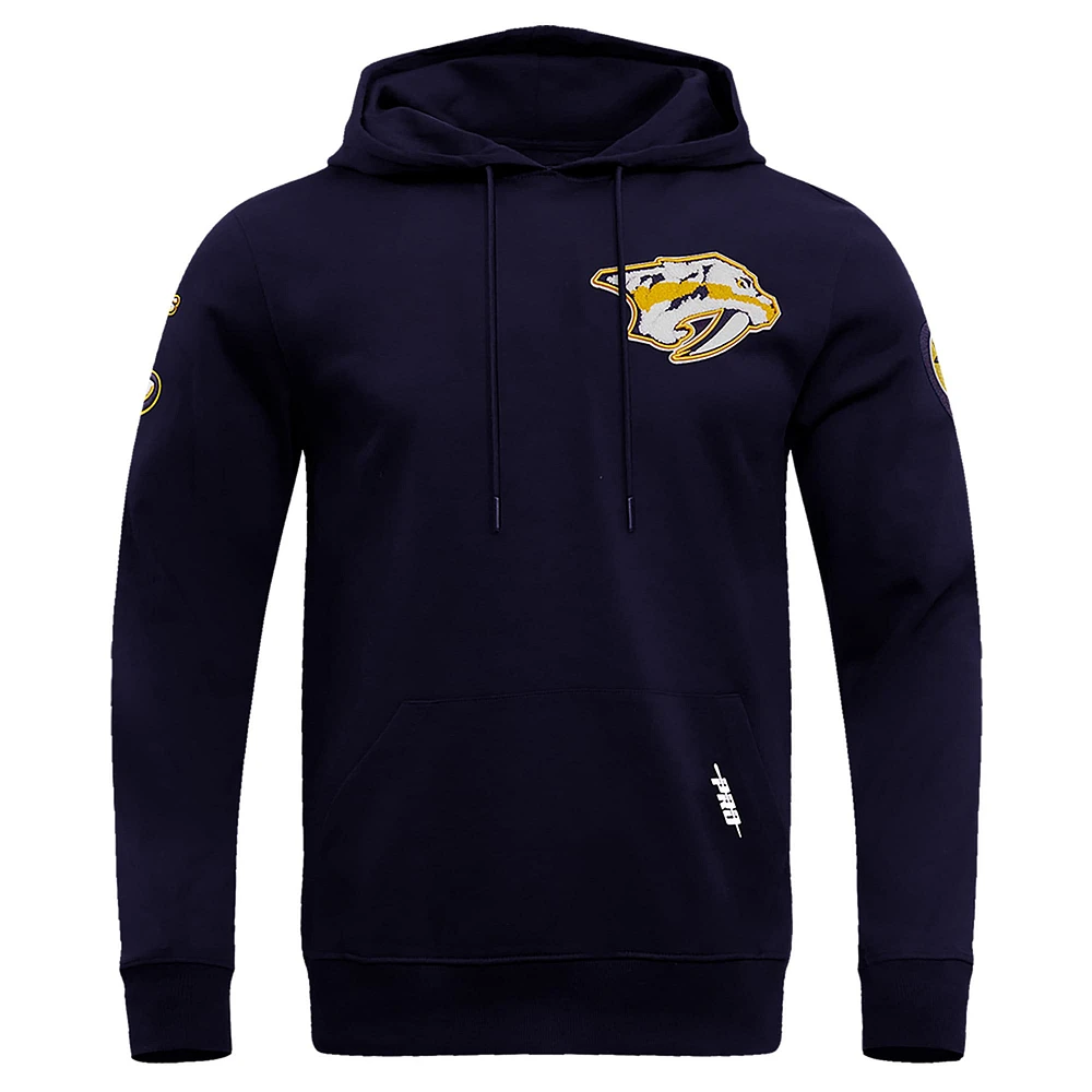 Sweat à capuche classique Pro Standard pour hommes, bleu marine, Nashville Predators
