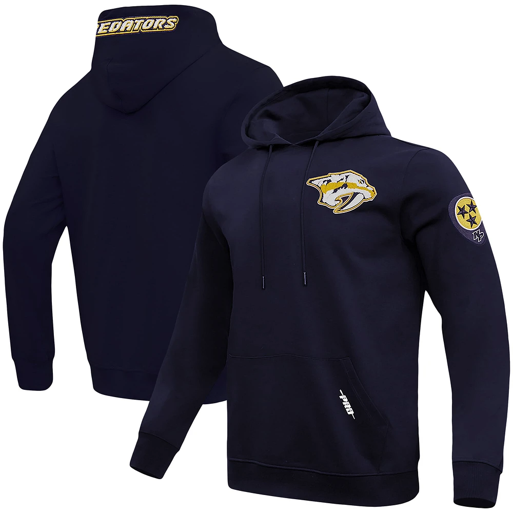 Sweat à capuche classique Pro Standard pour hommes, bleu marine, Nashville Predators
