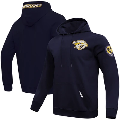 Sweat à capuche classique Pro Standard pour hommes, bleu marine, Nashville Predators