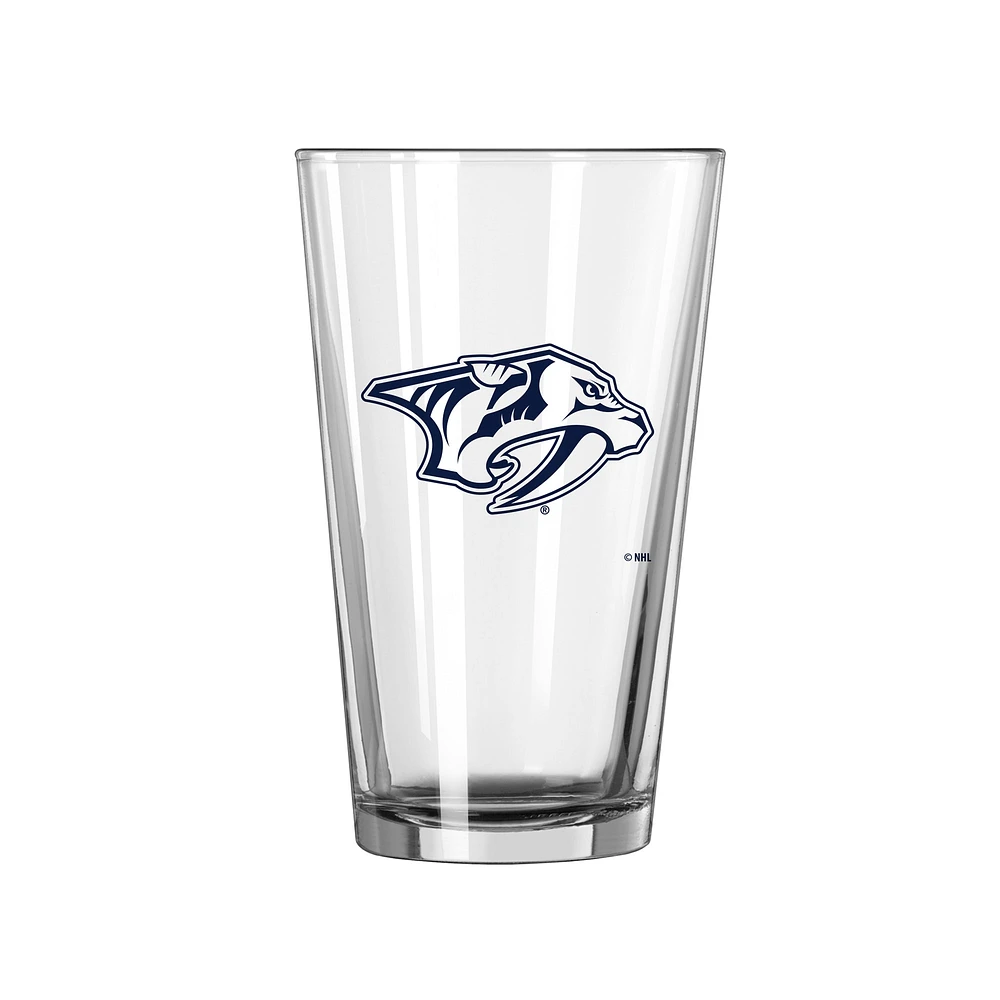 Nashville Predators 16oz. Team Wordmark Game Day Pint Glass