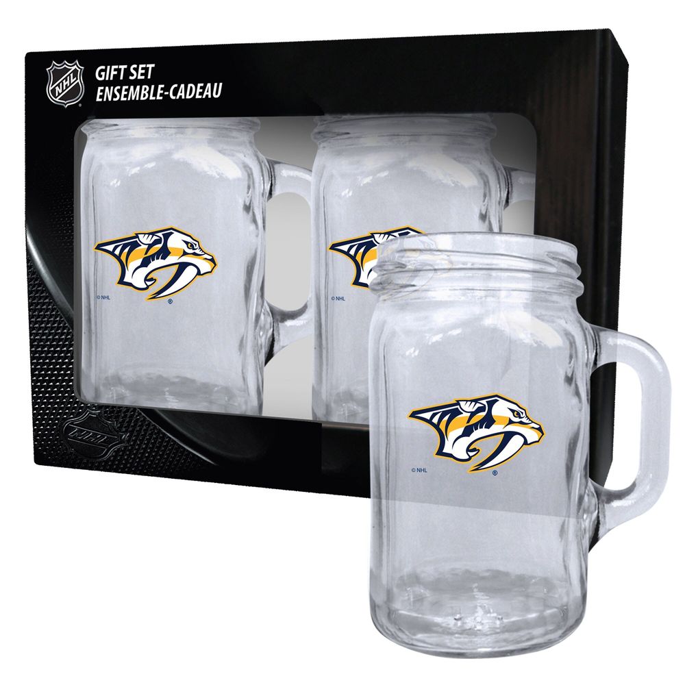 Nashville Predators 2-Pack 16oz. Mason Mug Set