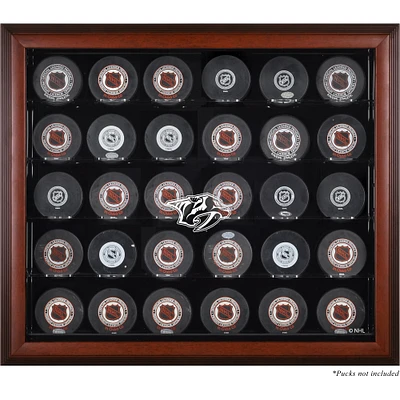 Nashville Predators 30-Puck Mahogany Display Case