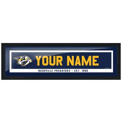 Nashville Predators - Cadre photo personnalisé de 6'' x 22'' d'équipe