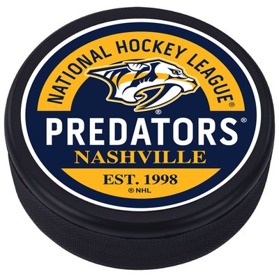 Nashville Predators - Textured Block Logo Puck