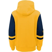 Sweat à capuche entièrement zippé Nashville Predators Face Off pour enfants d'âge préscolaire