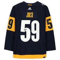 Roman Josi Navy Nashville Predators Autographed adidas Authentic 2022 Stadium Series Jersey