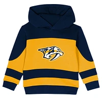 Toddler Navy/Gold Nashville Predators Puck Hero Fleece Hoodie and Sweatpants Set