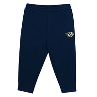 Toddler Navy/Gold Nashville Predators Puck Hero Fleece Hoodie and Sweatpants Set