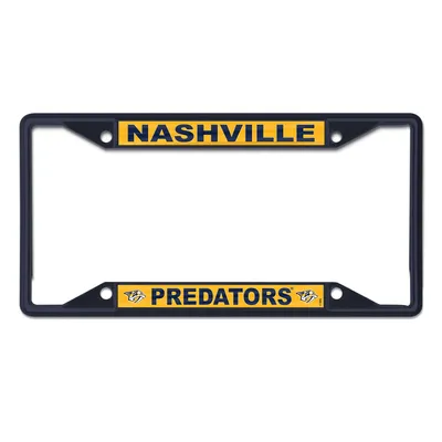 Nashville Predators WinCraft Chrome Colored License Plate Frame