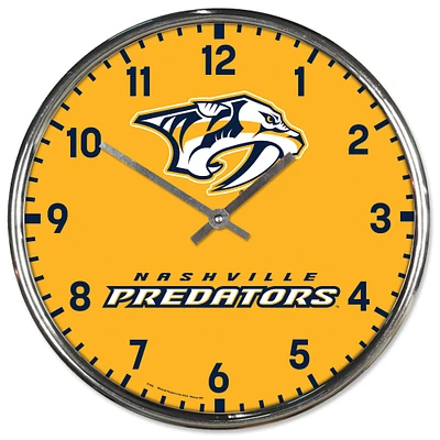 WinCraft Nashville Predators Horloge murale chromée