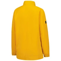 Veste d'entraîneur entièrement zippée Authentic Pro des Predators de Nashville Fanatics Gold pour femme
