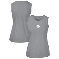 Women's Levelwear  Gray Nashville Predators Mother's Day Macy Core Logo Tank Top
