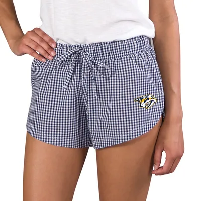 Nashville Predators Concepts Sport Women's Tradition Woven Shorts - Navy/White