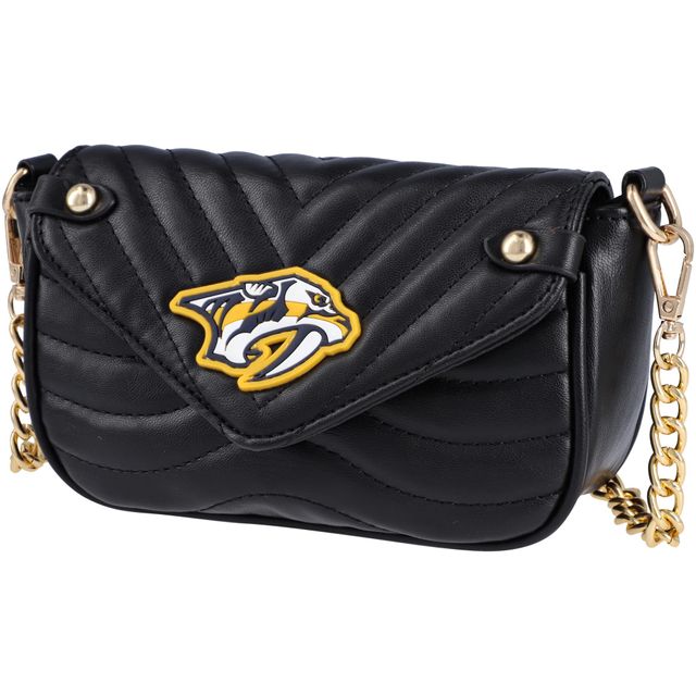 Cuce Nashville Predators Sac à bandoulière en cuir végétalien pour femme