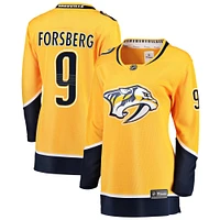 Women's Fanatics Filip Forsberg Gold Nashville Predators Breakaway Player Jersey