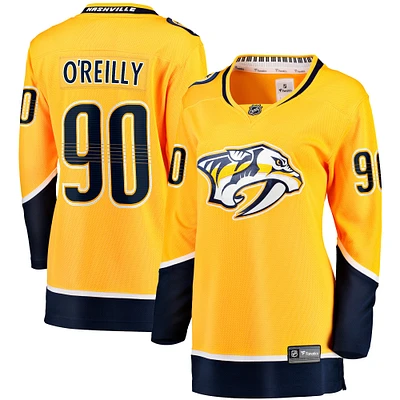 Fanatics pour femmes Ryan O'Reilly Gold Nashville Predators Maillot de joueur échappé à domicile Premier