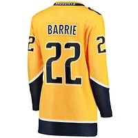 Maillot d'échappée à domicile Fanatics Tyson Barrie Gold pour femmes des Predators de Nashville