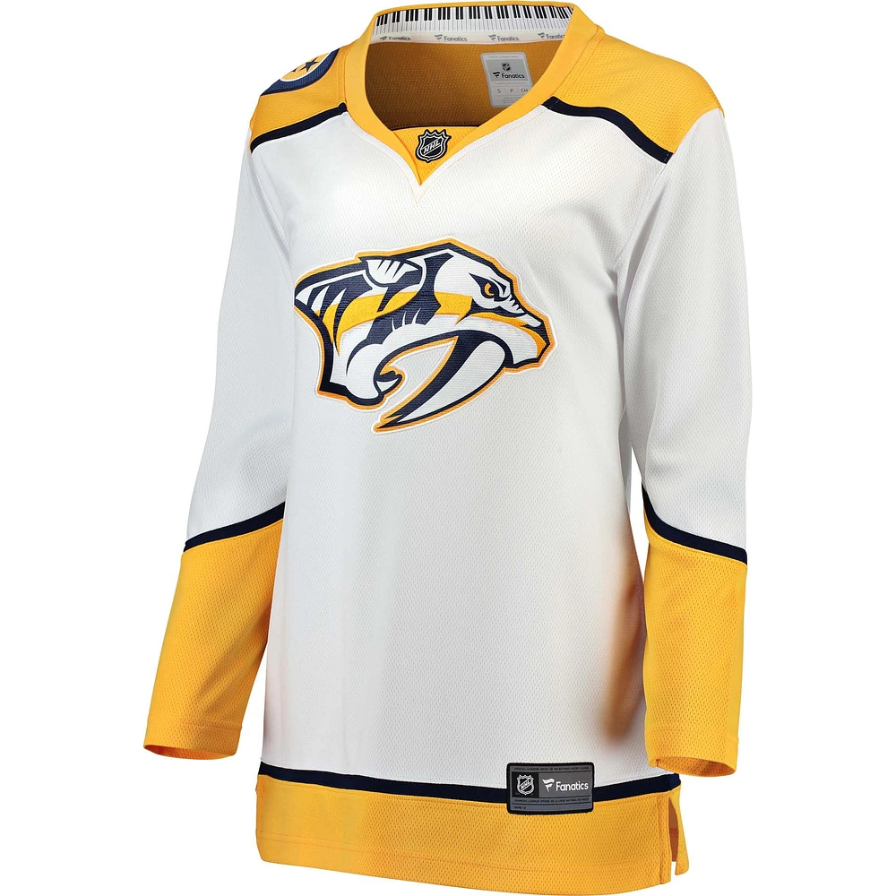 Maillot Breakaway extérieur des Predators de Nashville Fanatics pour femmes, blanc