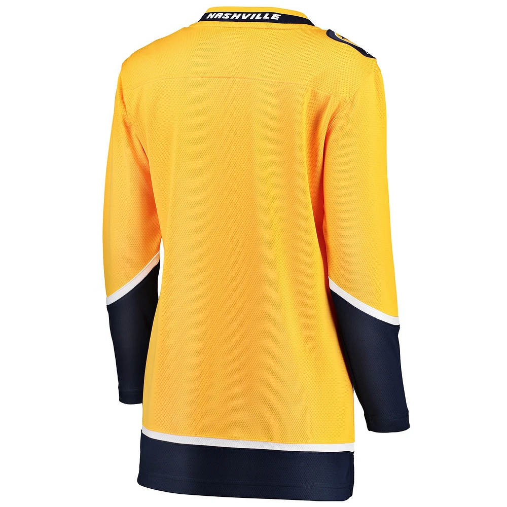 Maillot jaune Fanatics pour femmes des Predators de Nashville Breakaway Home