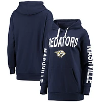 Nashville Predators G-III 4Her by Carl Banks Women's Extra Inning Pullover Hoodie - Navy