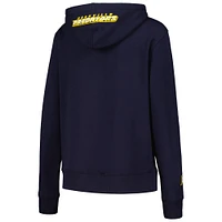 Women's Pro Standard Navy Nashville Predators Classic Chenille Pullover Hoodie