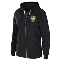 Women's WEAR by Erin Andrews Black Nashville Predators Sponge Fleece Full-Zip Hoodie