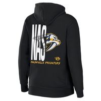 Women's WEAR by Erin Andrews Black Nashville Predators Sponge Fleece Full-Zip Hoodie