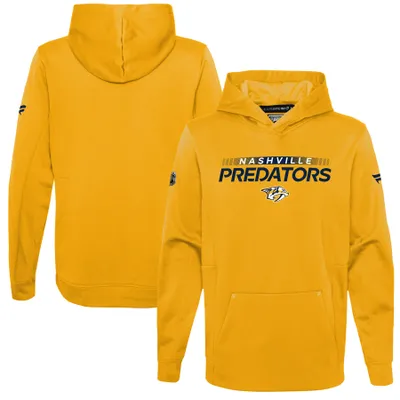 Lids Nashville Predators Fanatics Branded Prep Color Block Pullover Hoodie  - Navy/Gold