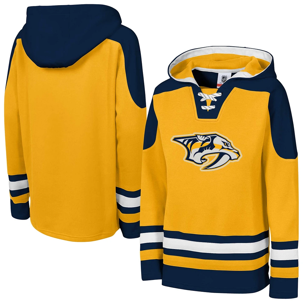 Sweat à capuche col en V Ageless Must Have pour jeunes Predators de Nashville Gold