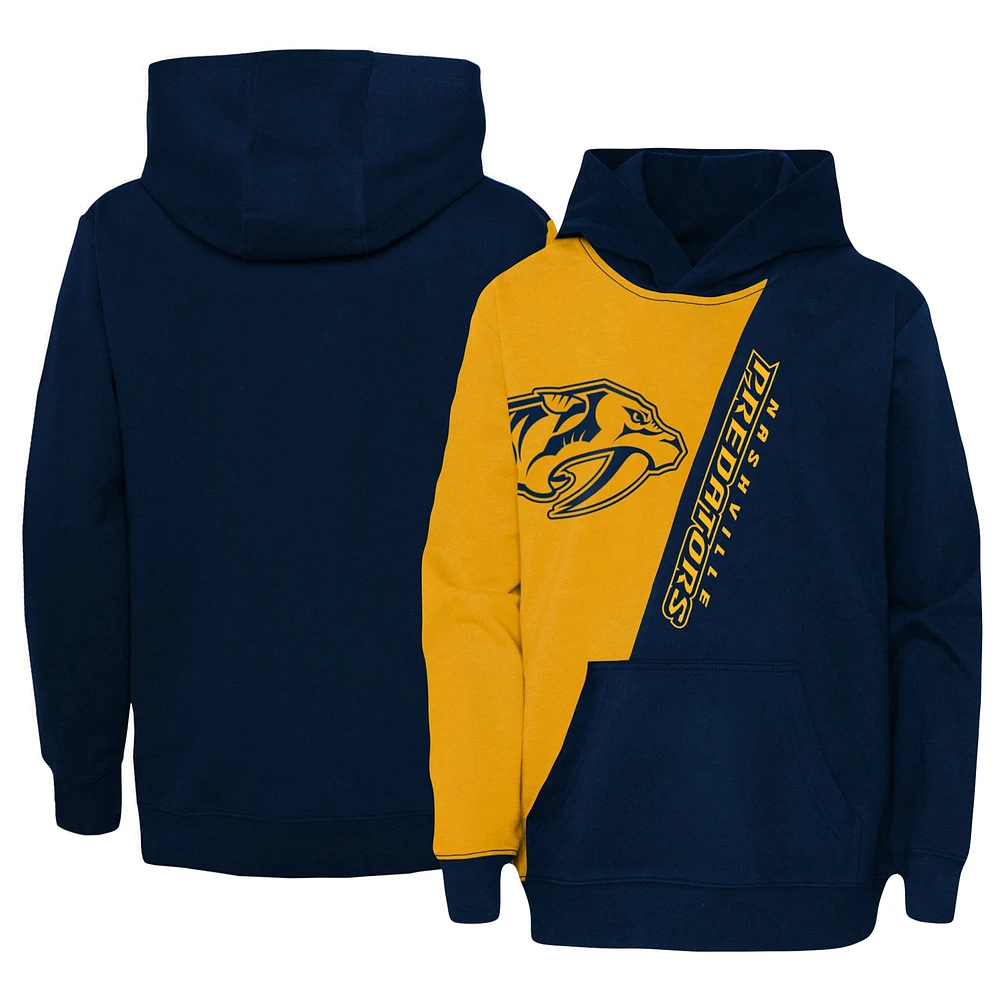 Youth Gold Nashville Predators Unrivaled Pullover Hoodie