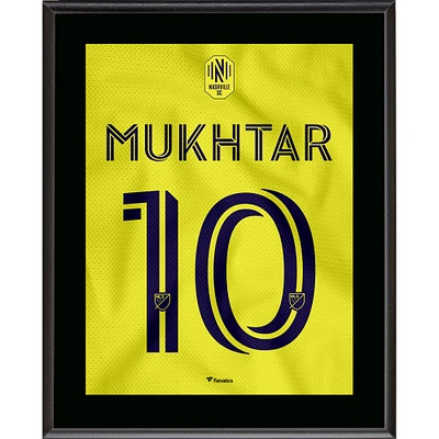 Hany Mukhtar Nashville SC 10.5" x 13" Homecoming Jersey Style Number 10 Sublimated Plaque