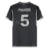 Jack Maher Nashville SC Autographed Match-Used #5 Black adidas Jersey from the 2024 MLS Season - Size M