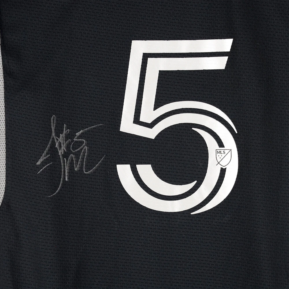 Jack Maher Nashville SC Autographed Match-Used #5 Black adidas Jersey from the 2024 MLS Season - Size M