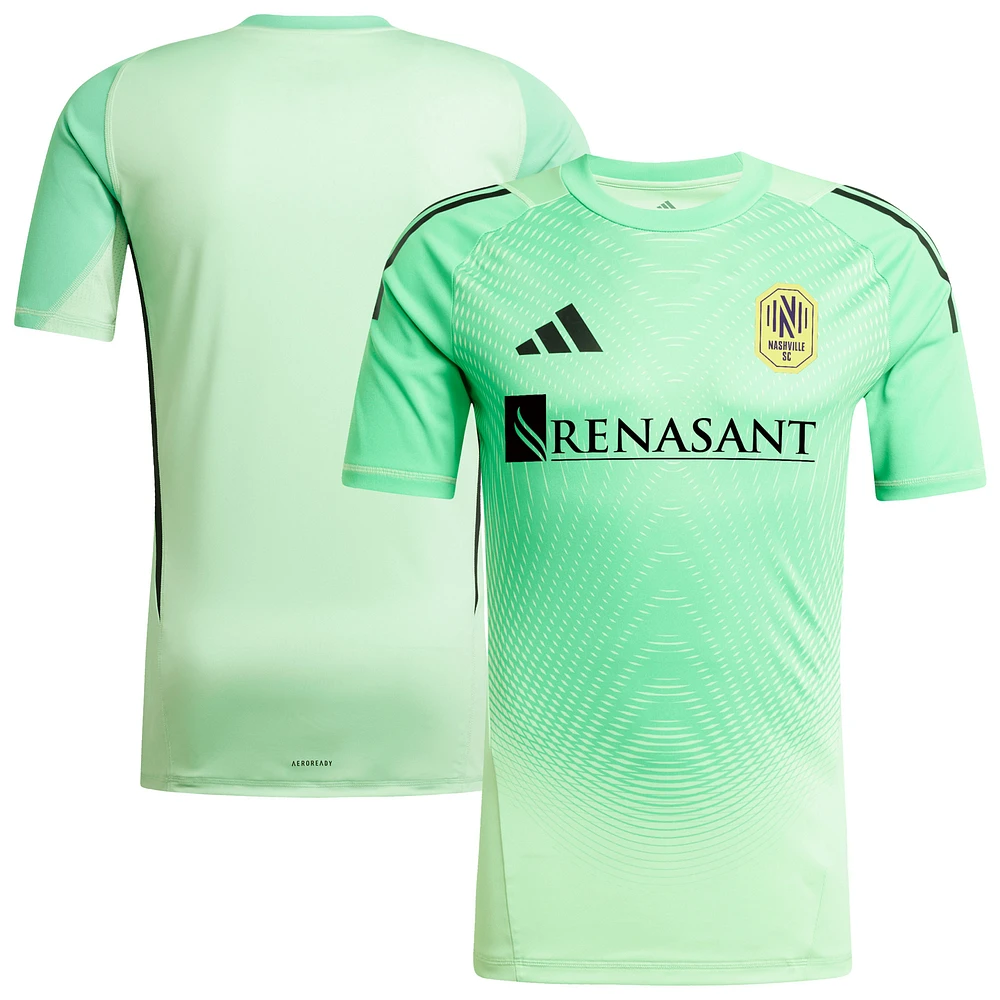 Maillot de gardien but adidas vert Nashville SC 2025 pour homme