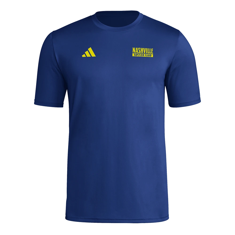 Men's adidas Navy Nashville SC Local Wrap T-Shirt