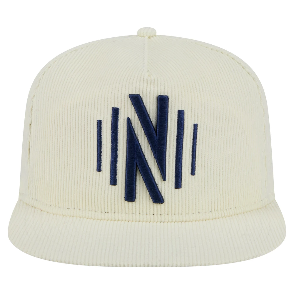 Men's New Era  Cream Nashville SC 2025 Kickoff Snapback Golfer Hat