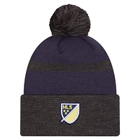 Men's New Era  Navy Nashville SC 2025 Kickoff Cuffed Knit Hat with Pom