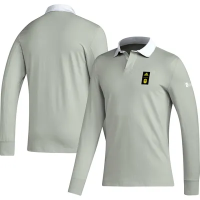 Polo à manches longues adidas 2023 Player gris Nashville SC Travel pour hommes