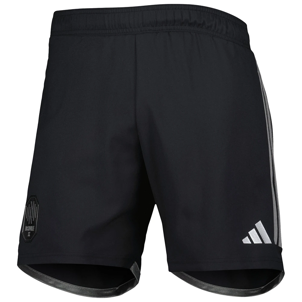 Short adidas noir Nashville SC 2023 extérieur AEROREADY Authentic pour homme