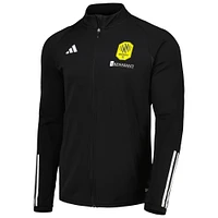 Men's adidas Black Nashville SC 2023 On-Field AEROREADY Full-Zip Training Top