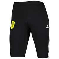 Demi-pantalon d'entraînement sur le terrain adidas Nashville SC 2023 AEROREADY coupe slim pour homme, noir